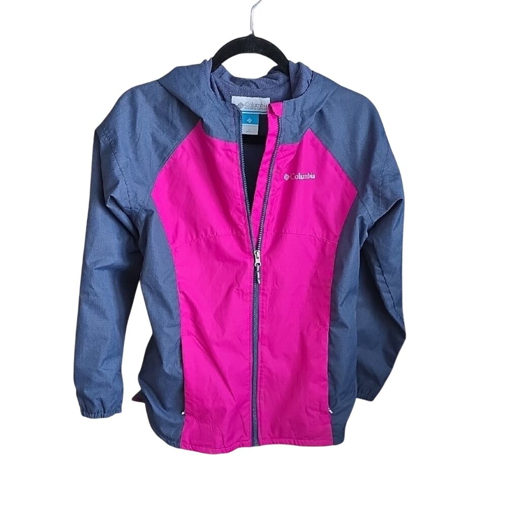 Columbia Endless Explorer Jacket Fuchsia and Charcoal Kids Size Large 14/16